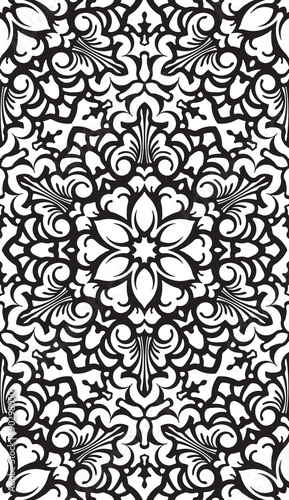 Seamless Abstract Tribal Pattern. Hand Drawn Ethnic Texture. Vec