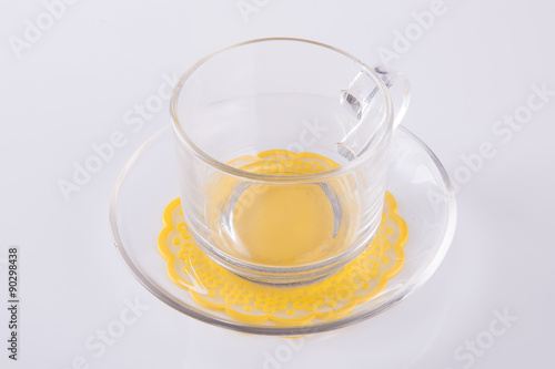 Glass or tea glass cup on a background.