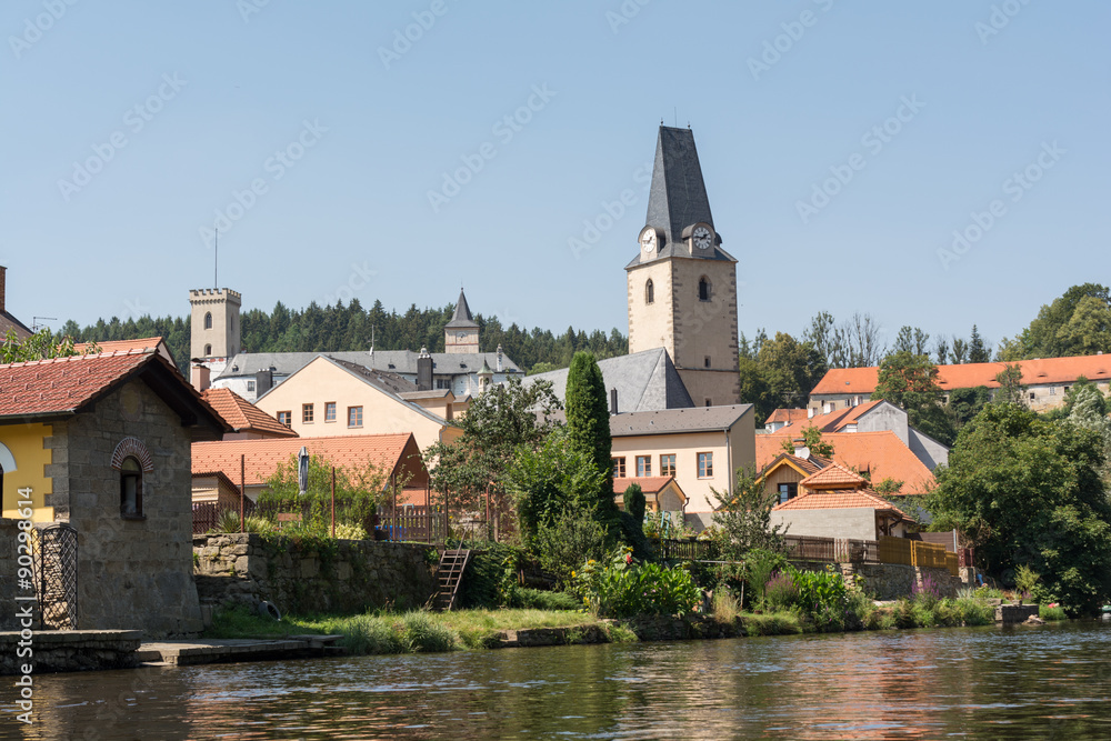 Obraz premium Stadt Rosenberg - Tschechien