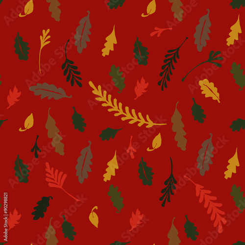  colorful autumn leaves. Vector illustration.