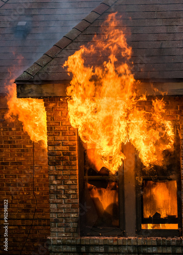 Window flames photo