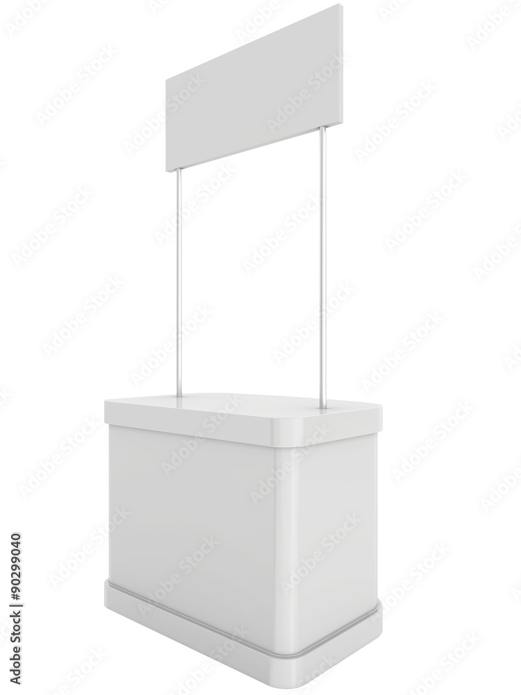 Blank Exhibition Trade Stand. isolated on white background Blank Exhibition Trade Stand. isolated on white background
