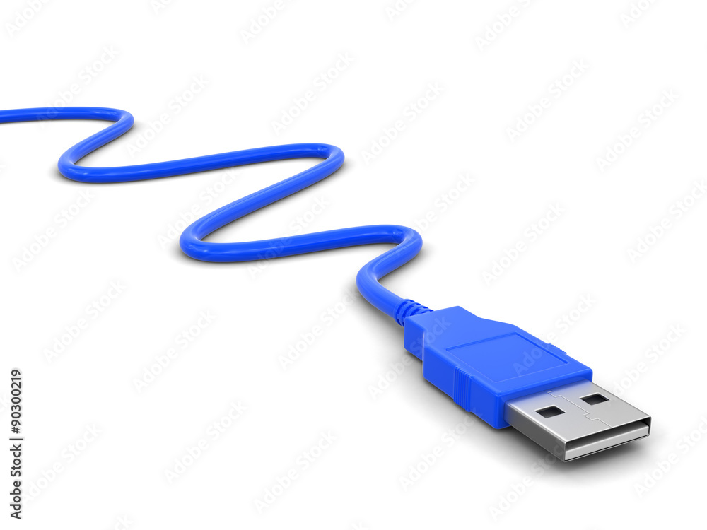 Computer Cable (clipping path included) Computer Cable (clipping path included)