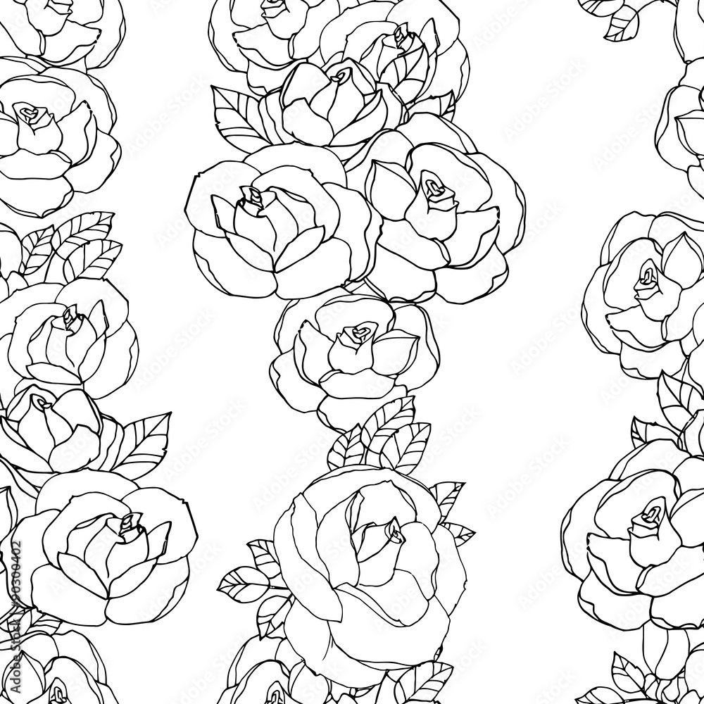 seamless pattern with roses seamless pattern with roses