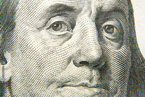 Portrait image of 100 US dollars