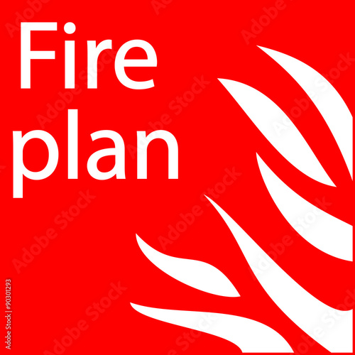 Fector background, lettering fire plan
