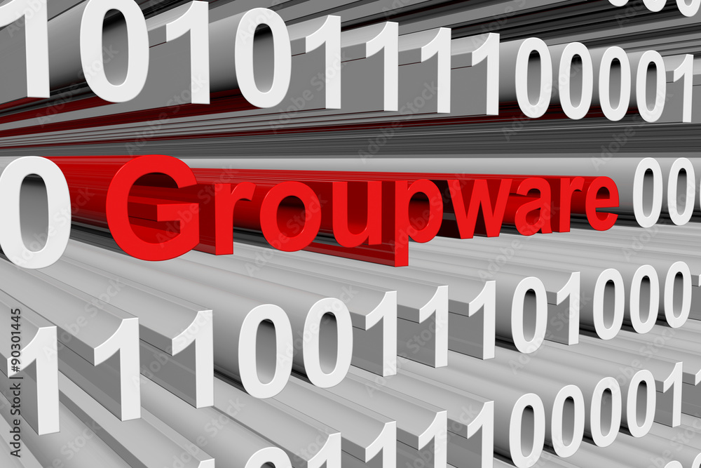groupware is presented in the form of binary code