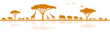 Silhouette Savanne Safari Afrika