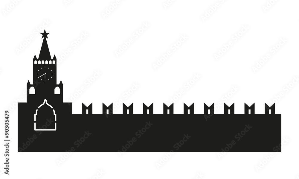 Kremlin silhouette