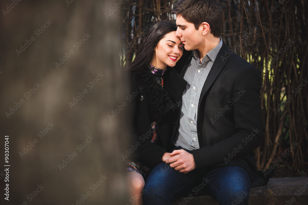 Fototapeta premium couple in the park