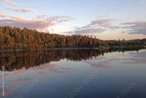 forest lake reflection © Valerijs Novickis