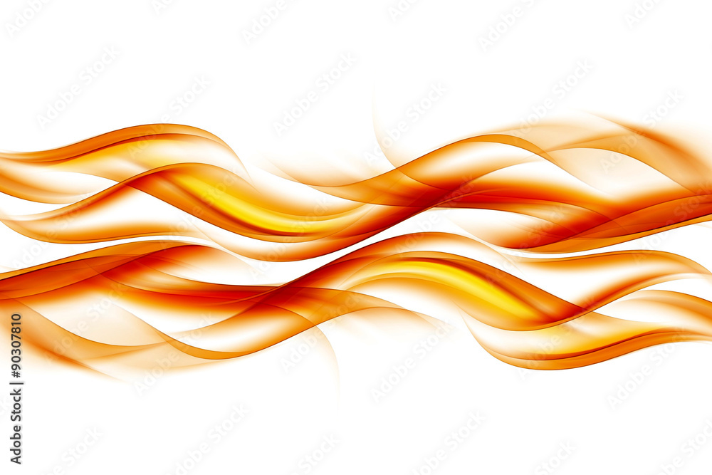 Abstract Orange Fire Waves Background Design Abstract Orange Fire Waves Background Design