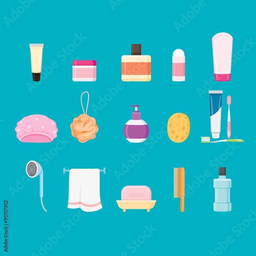 Bathroom stuffs, healthy, hygiene, cleanness, product, home decoration, household, objects