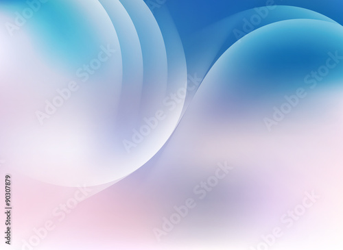 blue pink sky pastel background with silhouette of light lines
