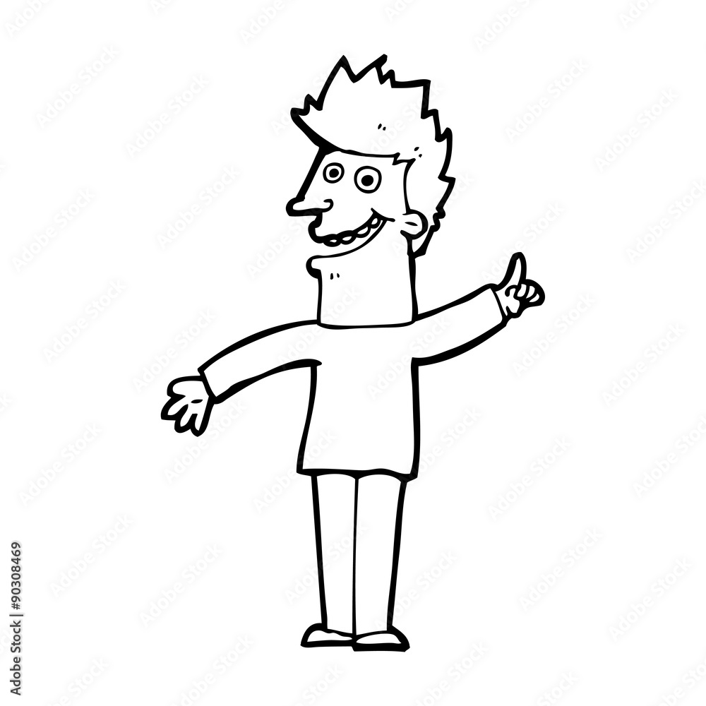 cartoon happy man cartoon happy man