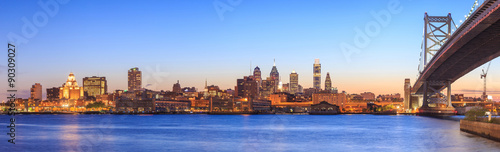 Philadelphia skyline at sunset © f11photo