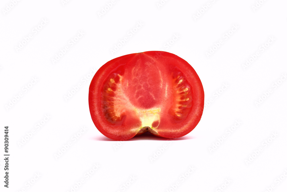 Natural Organic Sliced Tomato. Organic food.
