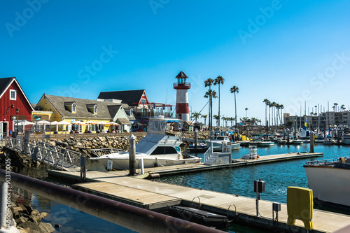 Canvas Print Oceanside harbor, California