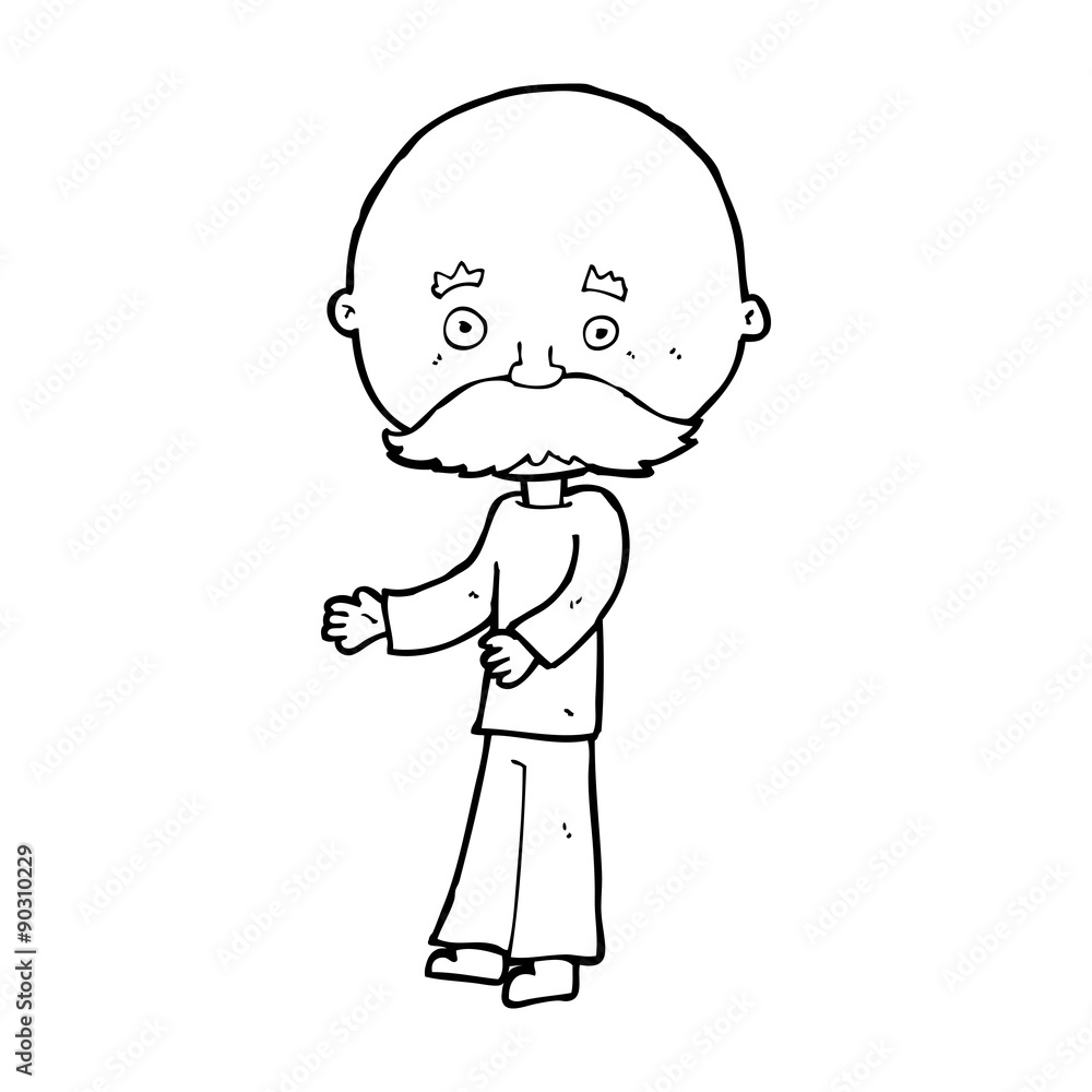 cartoon man with mustache cartoon man with mustache