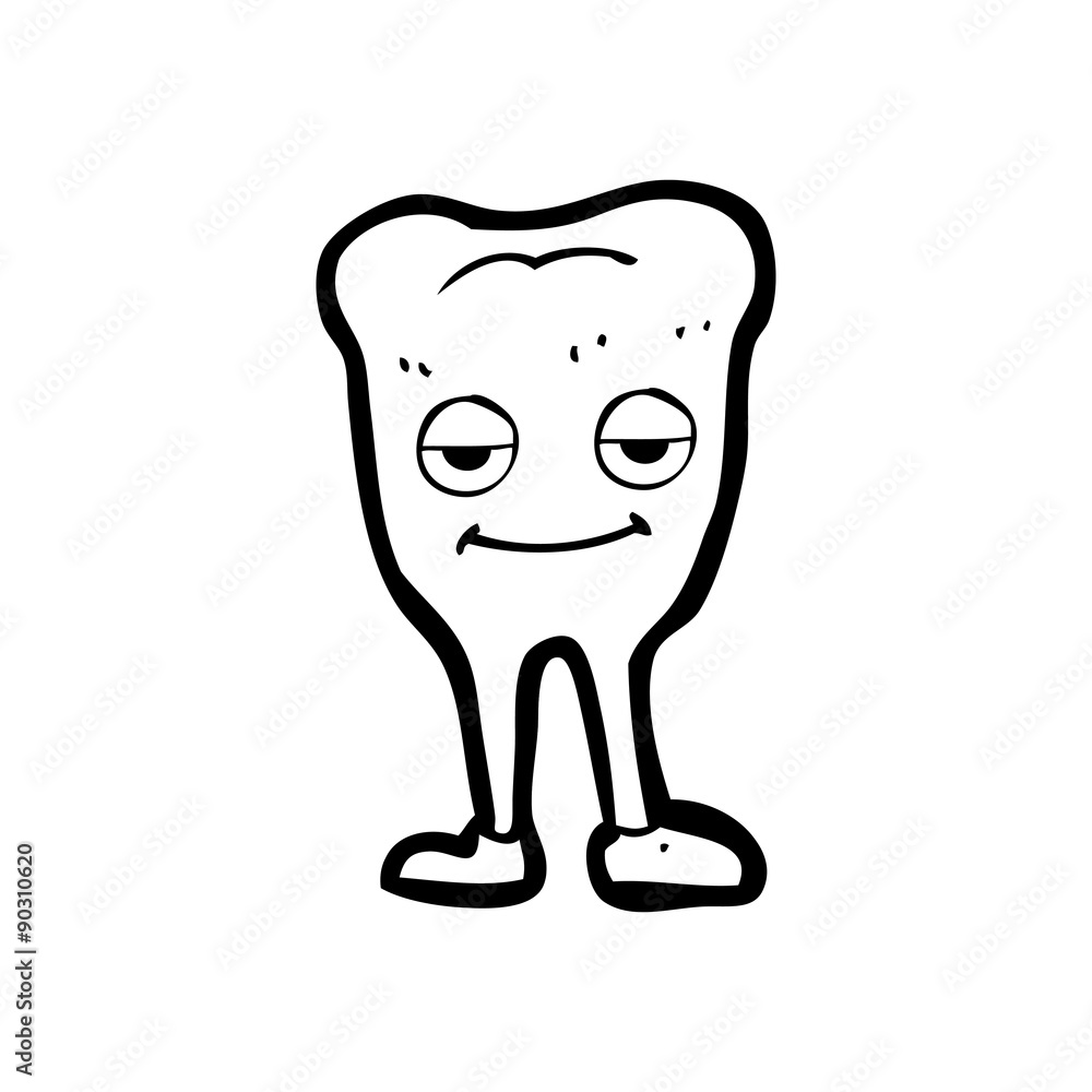 cartoon happy tooth cartoon happy tooth