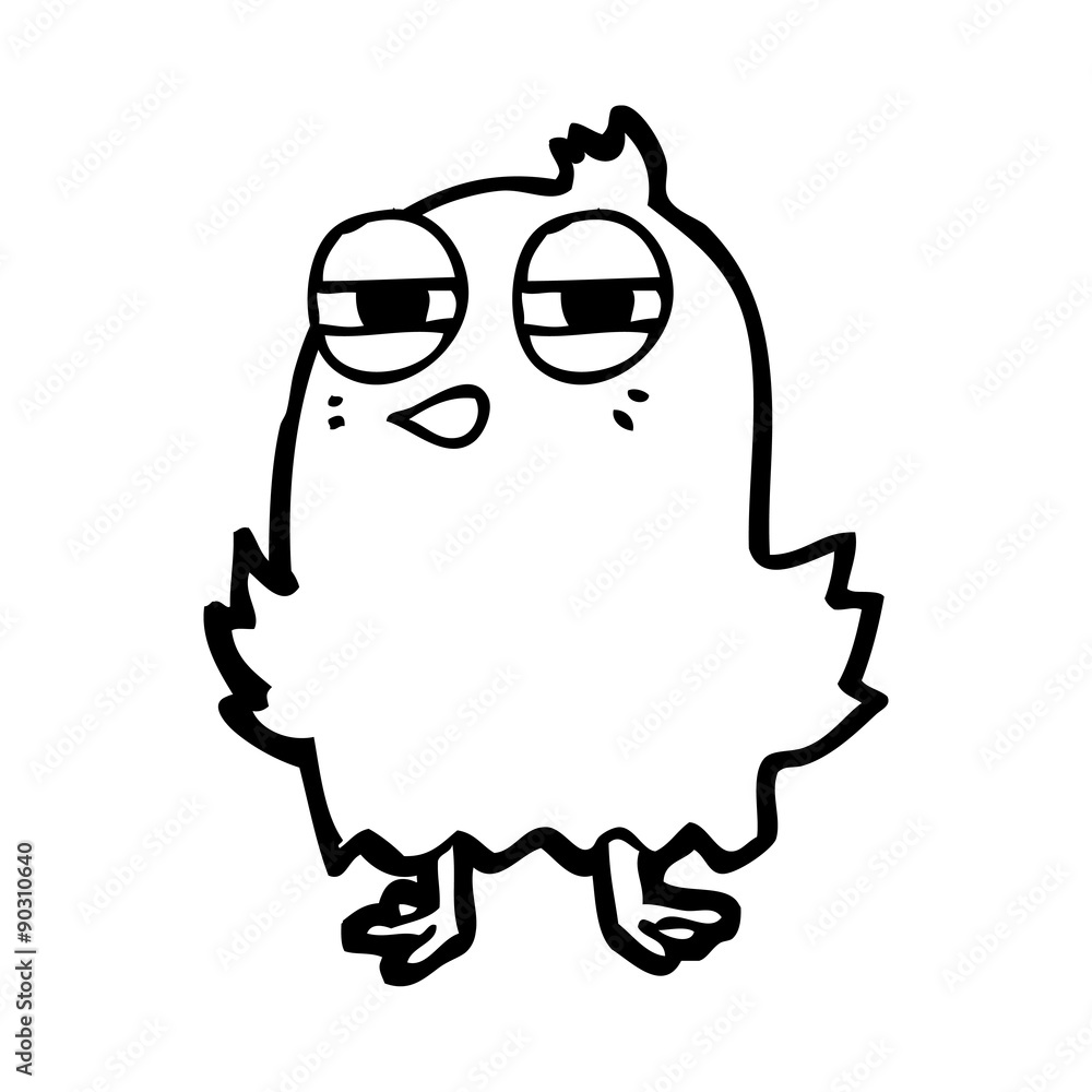 Obraz premium funny cartoon bird