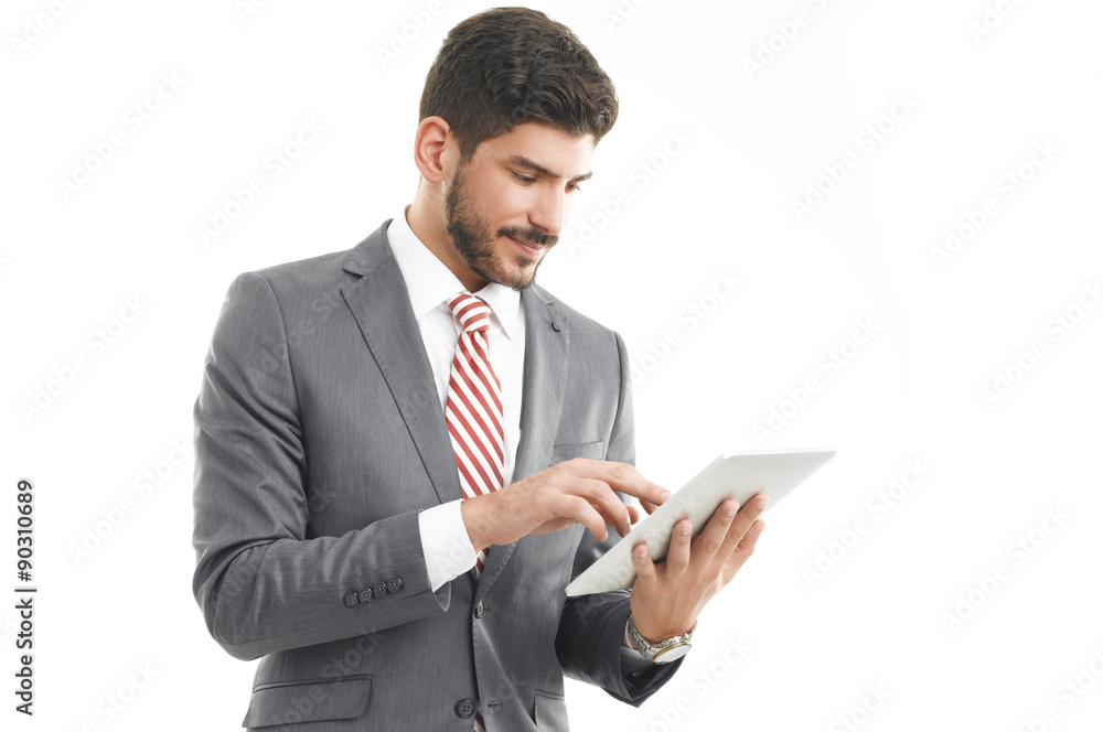 Young professional with digital tablet Young professional with digital tablet