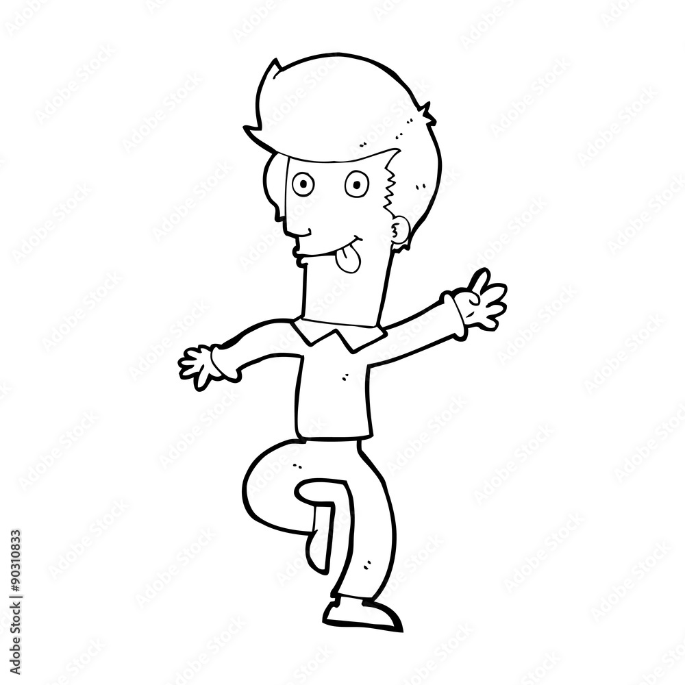 cartoon man dancing cartoon man dancing