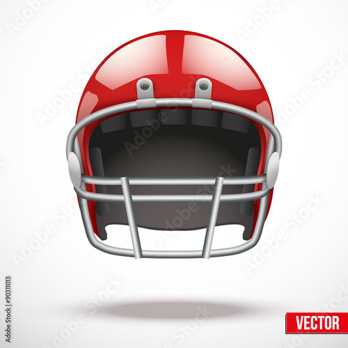Realistic American football helmet vector