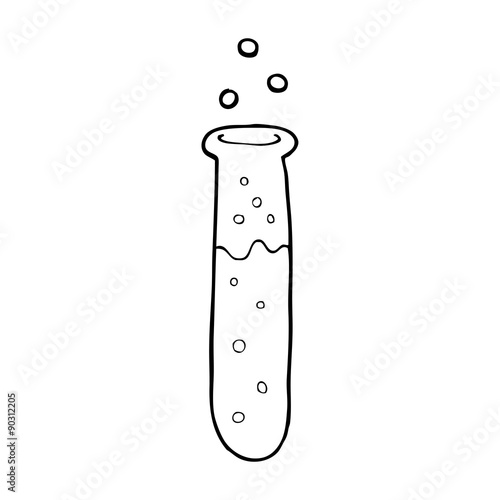 cartoon science test tube