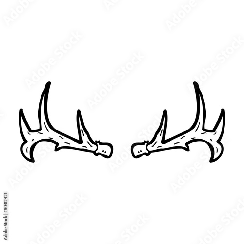 cartoon antlers