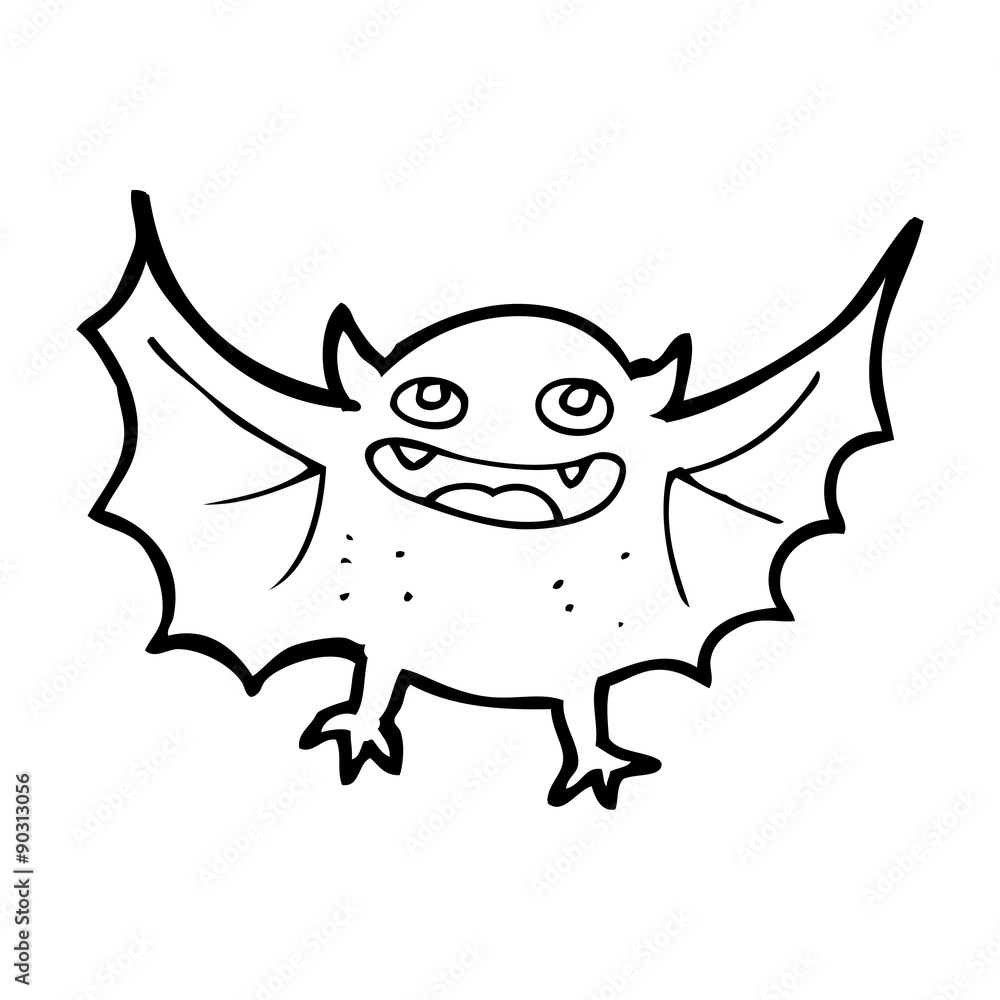 cartoon vampire bat cartoon vampire bat