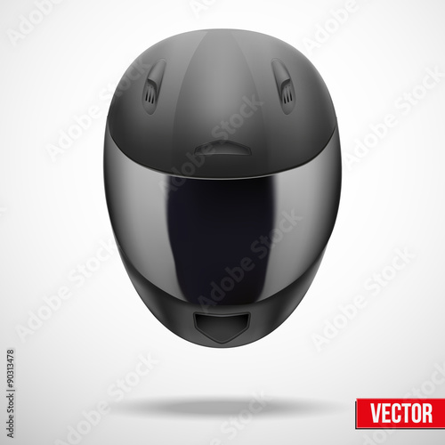 High quality light gray motorcycle helmet vector