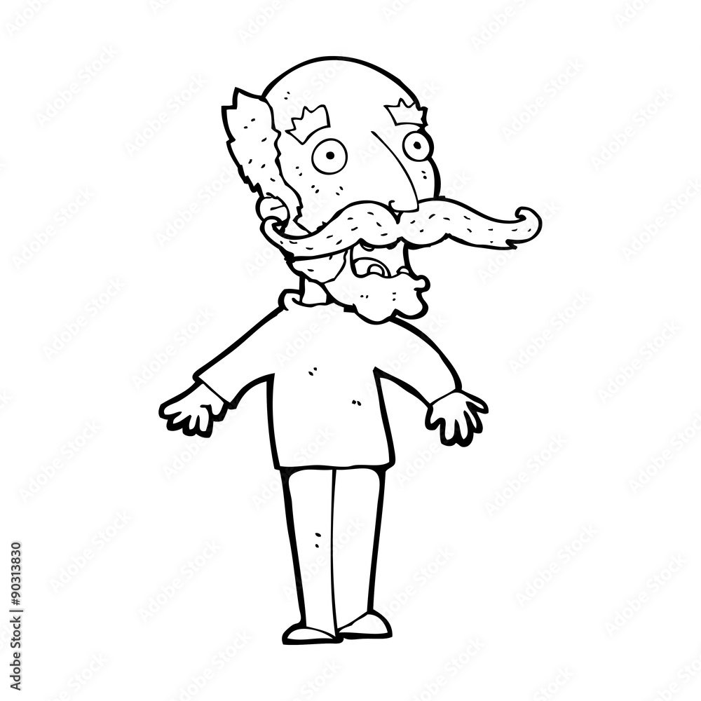 cartoon old man gasping in surprise cartoon old man gasping in surprise