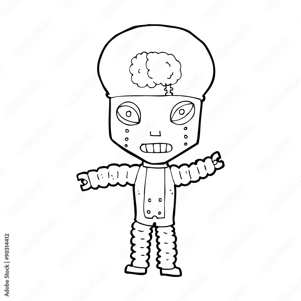cartoon future robot cartoon future robot