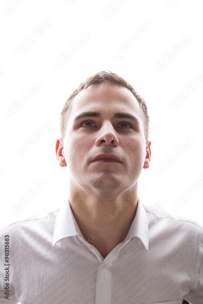 Fototapeta premium man on the white background