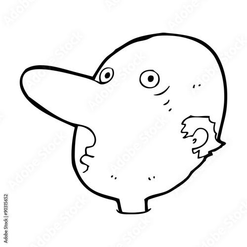 cartoon balding man