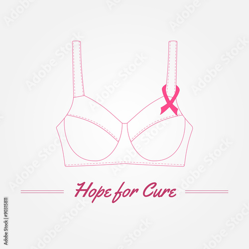 Breast Cancer Awareness Background. Vector elements and inspirat