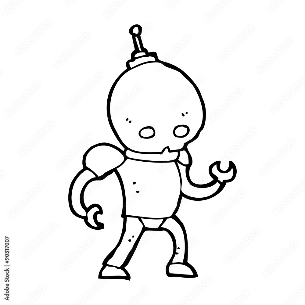 cartoon alien robot cartoon alien robot