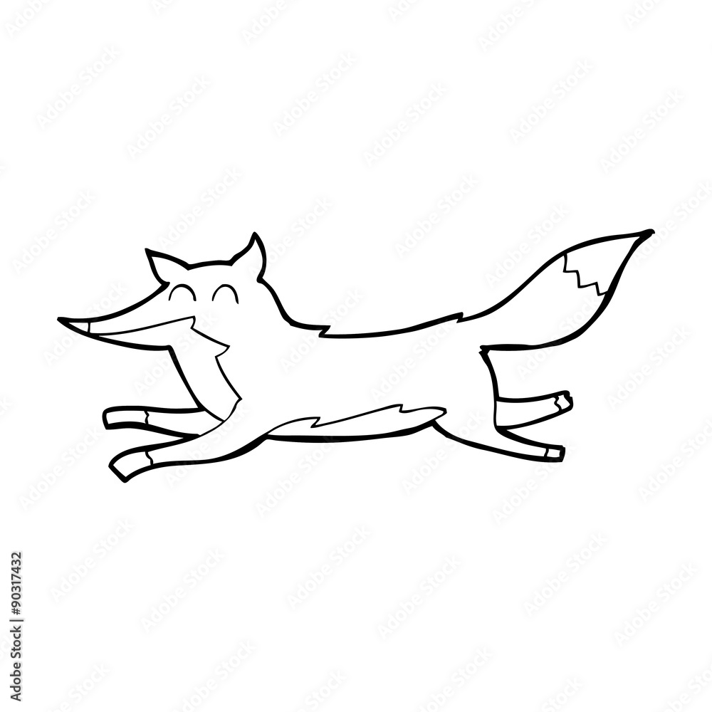 cartoon running wolf cartoon running wolf