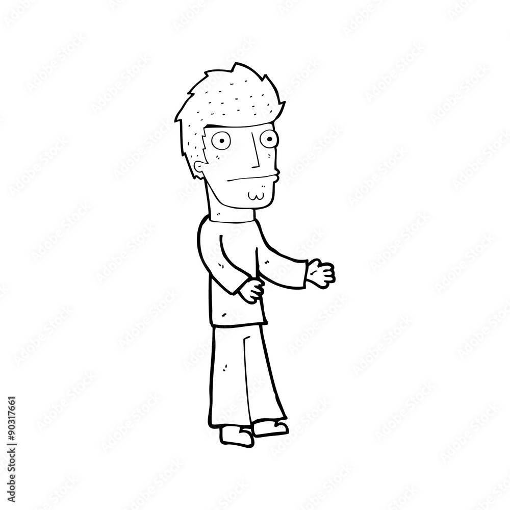 cartoon confused man cartoon confused man