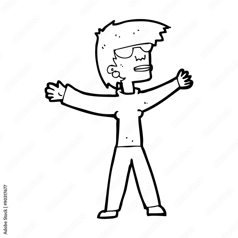 cartoon woman wearing glasses