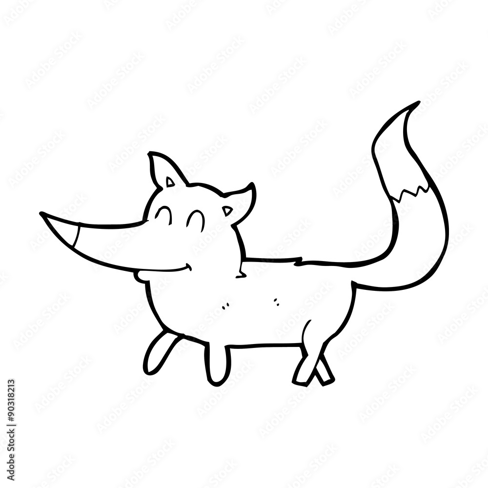 cartoon little wolf cartoon little wolf