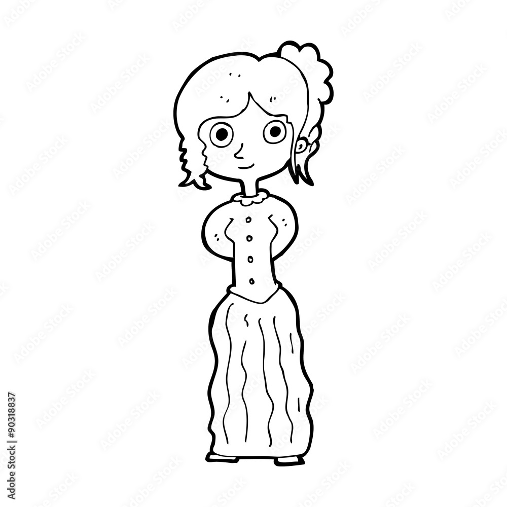 cartoon happy woman cartoon happy woman