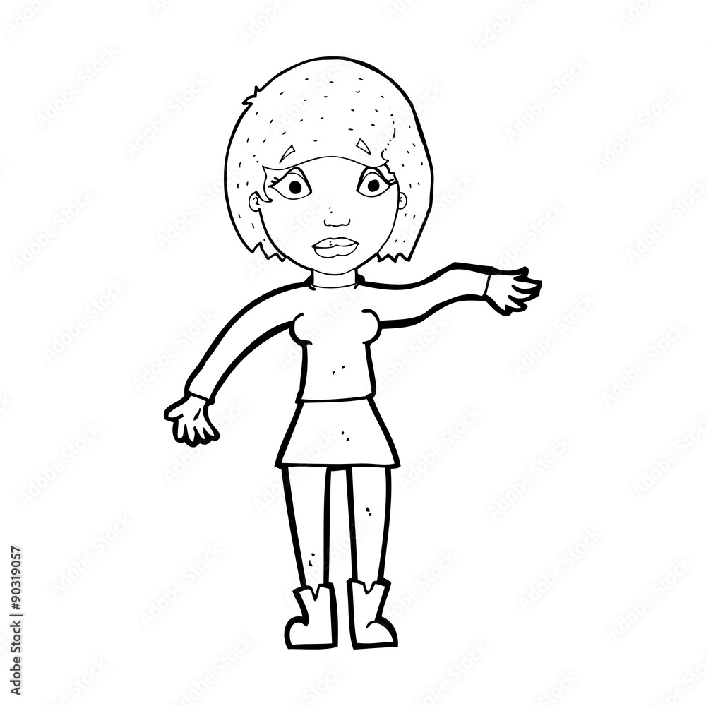 cartoon surprised woman cartoon surprised woman