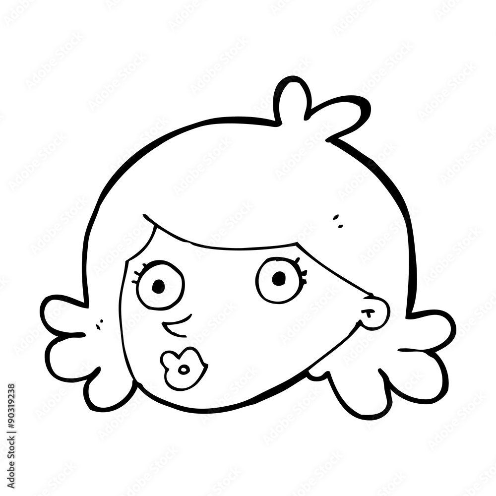 cartoon pretty face cartoon pretty face