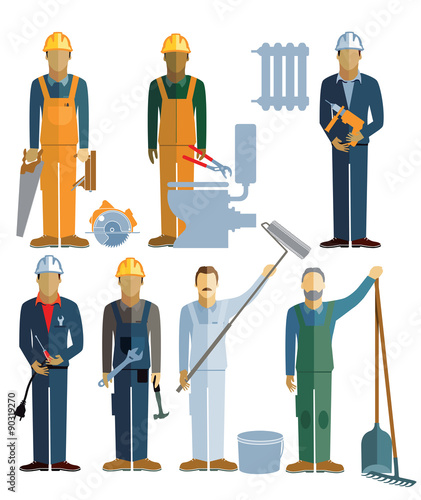 sieben Handwerker