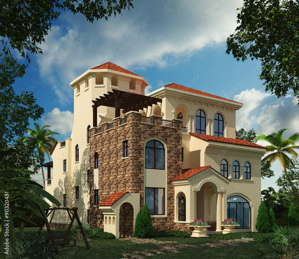 Building Photorealistic Render Building Photorealistic Render