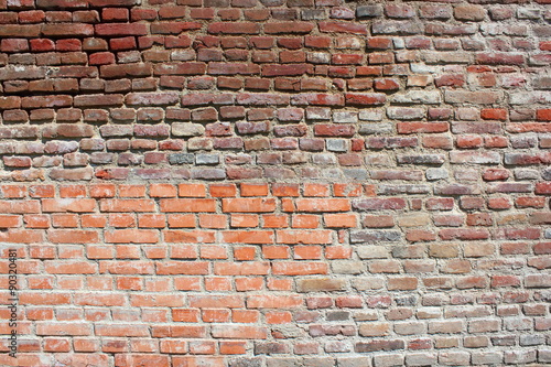 old weathered brick wall texture
