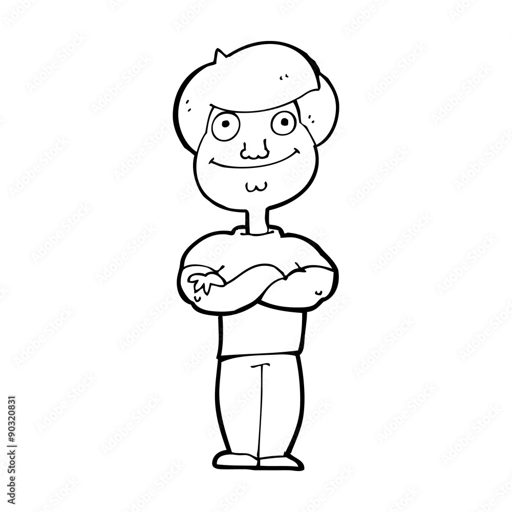 cartoon happy man cartoon happy man