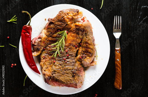 Fototapeta Naklejka Na Ścianę i Meble -  Grilled beef steak